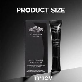 Collagen Eye Mask,Collagen Wrapping Mask, Peel Off Face Mask For Glass Skin & Pore Tightening, Lifting & Firming Skincare (Option: BLACK)