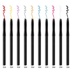 Color Eyeliner Waterproof Oil-Proof and Durable Eyeliner (Color: 02)