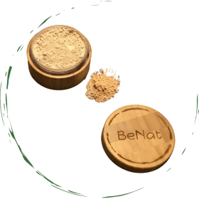 All-Natural Translucent Loose Face Powder - Oil-Absorbing Mattifying Setting Makeup with Reusable Bamboo Case & Eco-Friendly Refill - Sheer Warm (OPTIONS: Reusable bamboo case 0.4 oz)